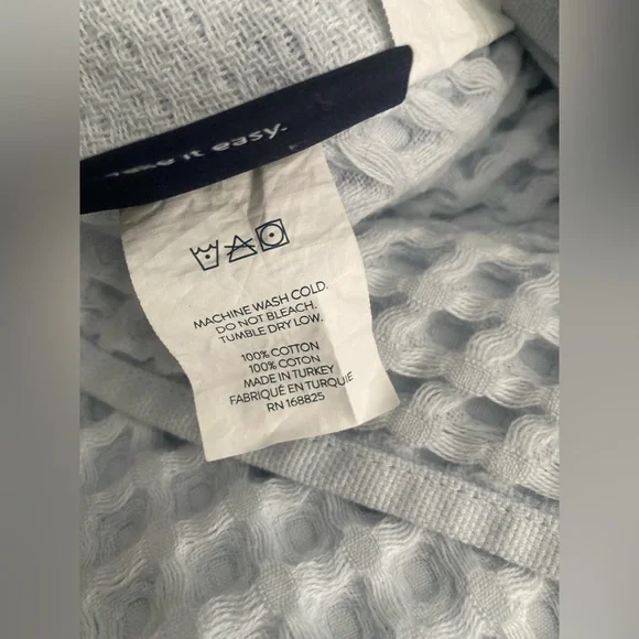 Brooklinen Dreamweave Waffle BLUE MISTSET 2 Bath Sheets 2 Towel 1 Hand New 5pc
